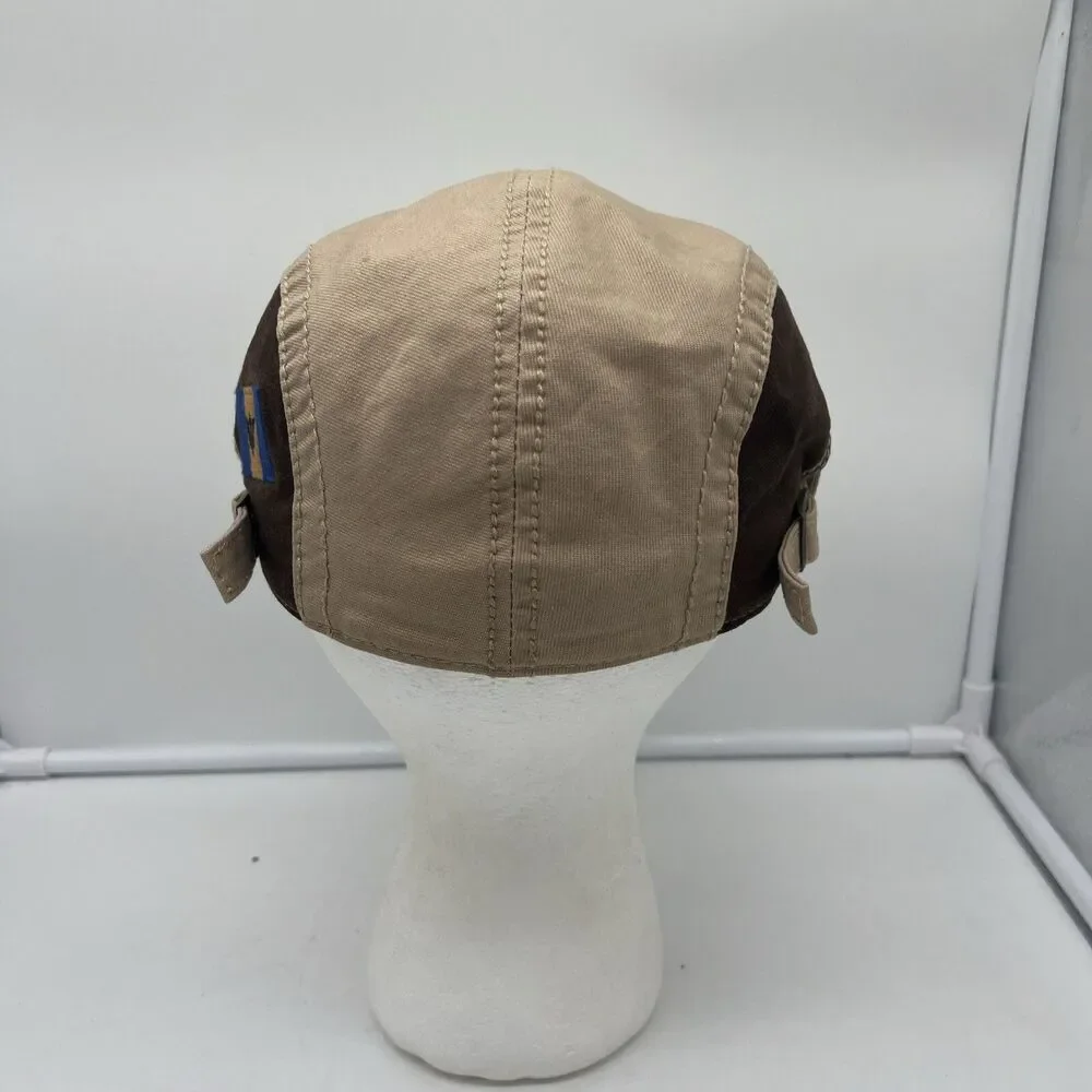 Barbados Gatsby Hat Cap Mens Adjustable Khaki/Brown